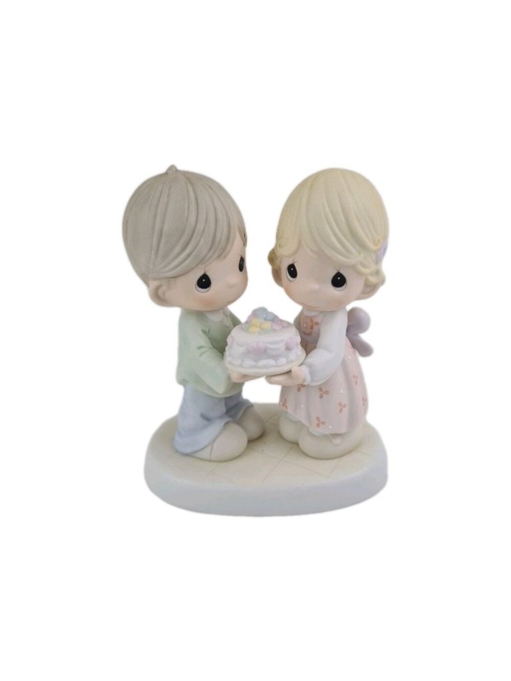 Precious Moments 114021 "Happy Birthday To Our Love" Porcelain Figurine Rare